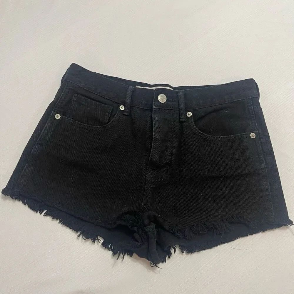 Brandy Melville Black Denim Shorts Size 26